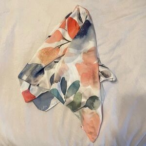 Cynthia Rowley colorful leaf Print Hair Scarf accessory